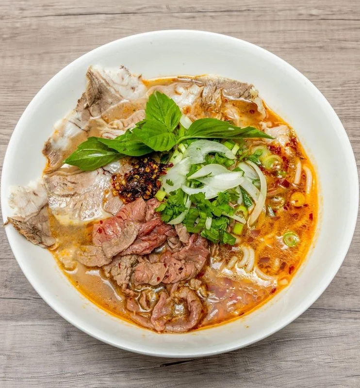 Spicy Beef Noodle Soup at Bep & Brew in Airdrie, AB